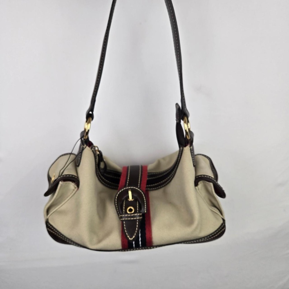 Chaps vintage inspired equestrian shoulder hobo bag